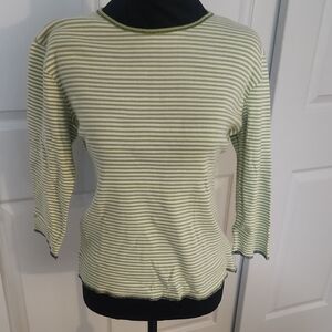 Old Navy Light Green Striped Top